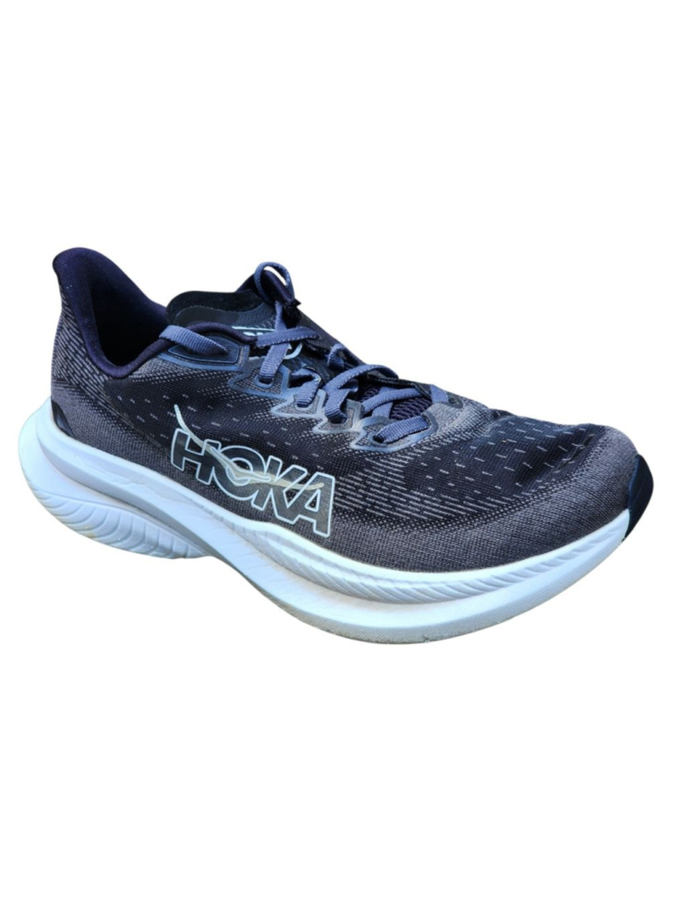 HOKA Women's Mach 6 Athletic Running Shoes Sneakers 9.5 Black/White